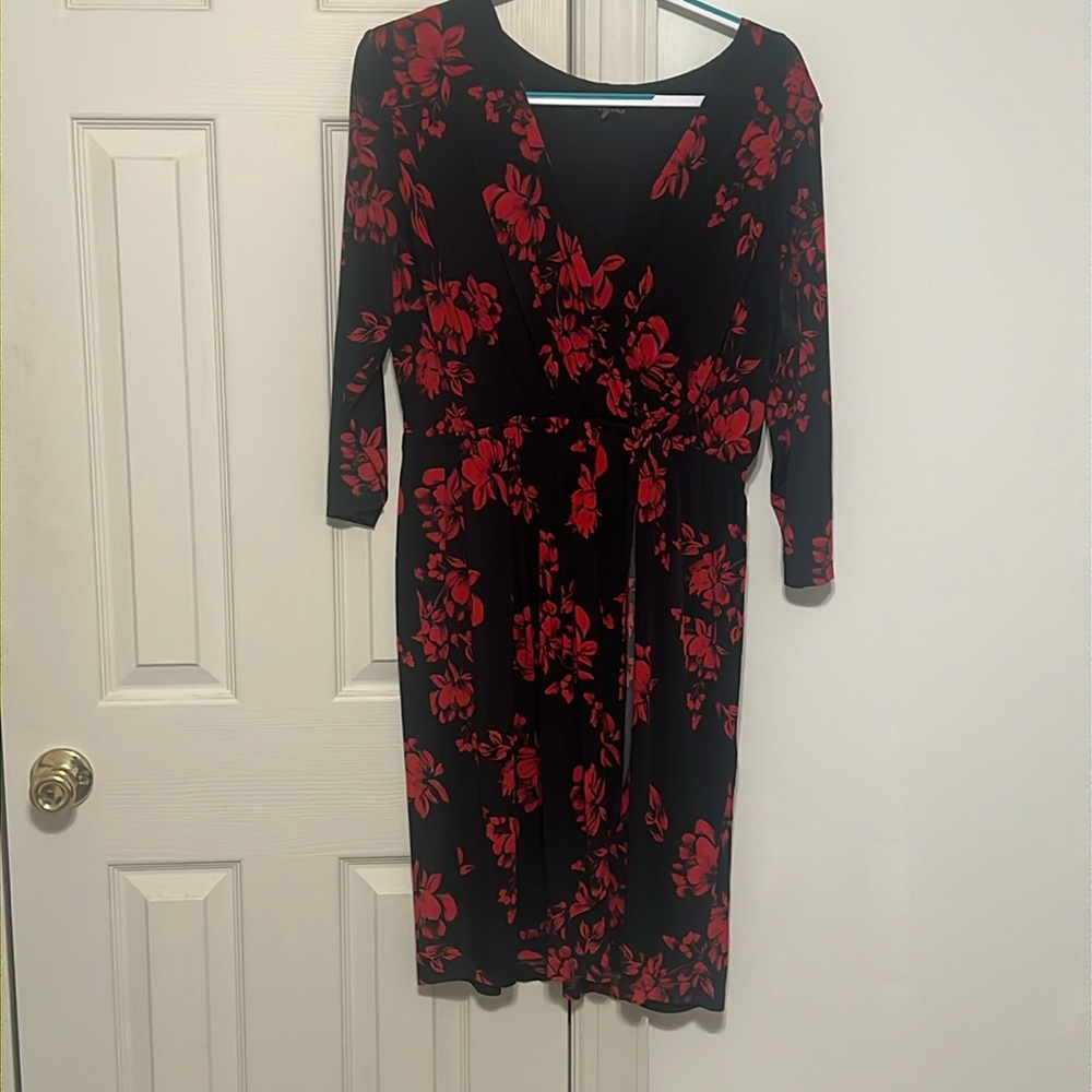 Lane Bryant floral dress.